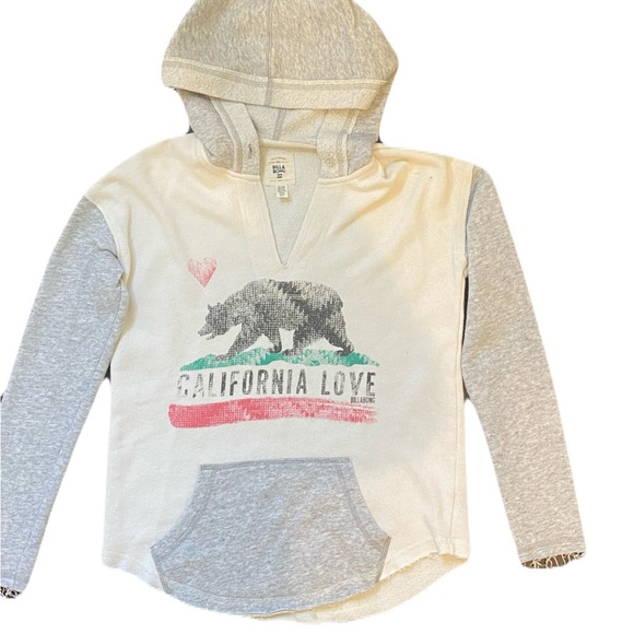 Billabong California Love Bear hoody Sweatshirt - unisex S - Picture 2 of 5
